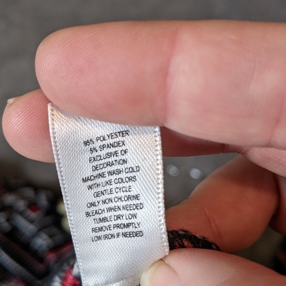 Kensie Pullover Sweatshirt Medium Black Fair Isle Print Long Sleeve Pocket - Picture 6 of 9